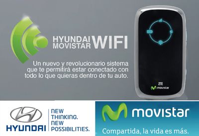 Hyundai y Movistar presentan autos con Wi Fi