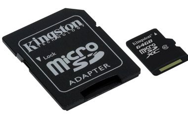 Kingston presenta microSDXC Clase 10 de 64GB